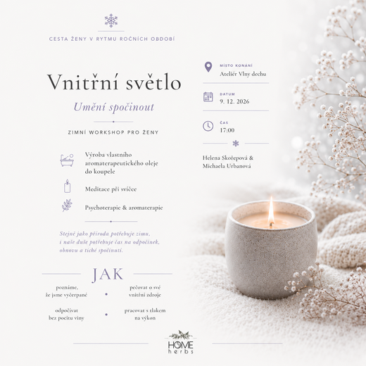9.12. - Vnitřní světlo - Umění spočinout